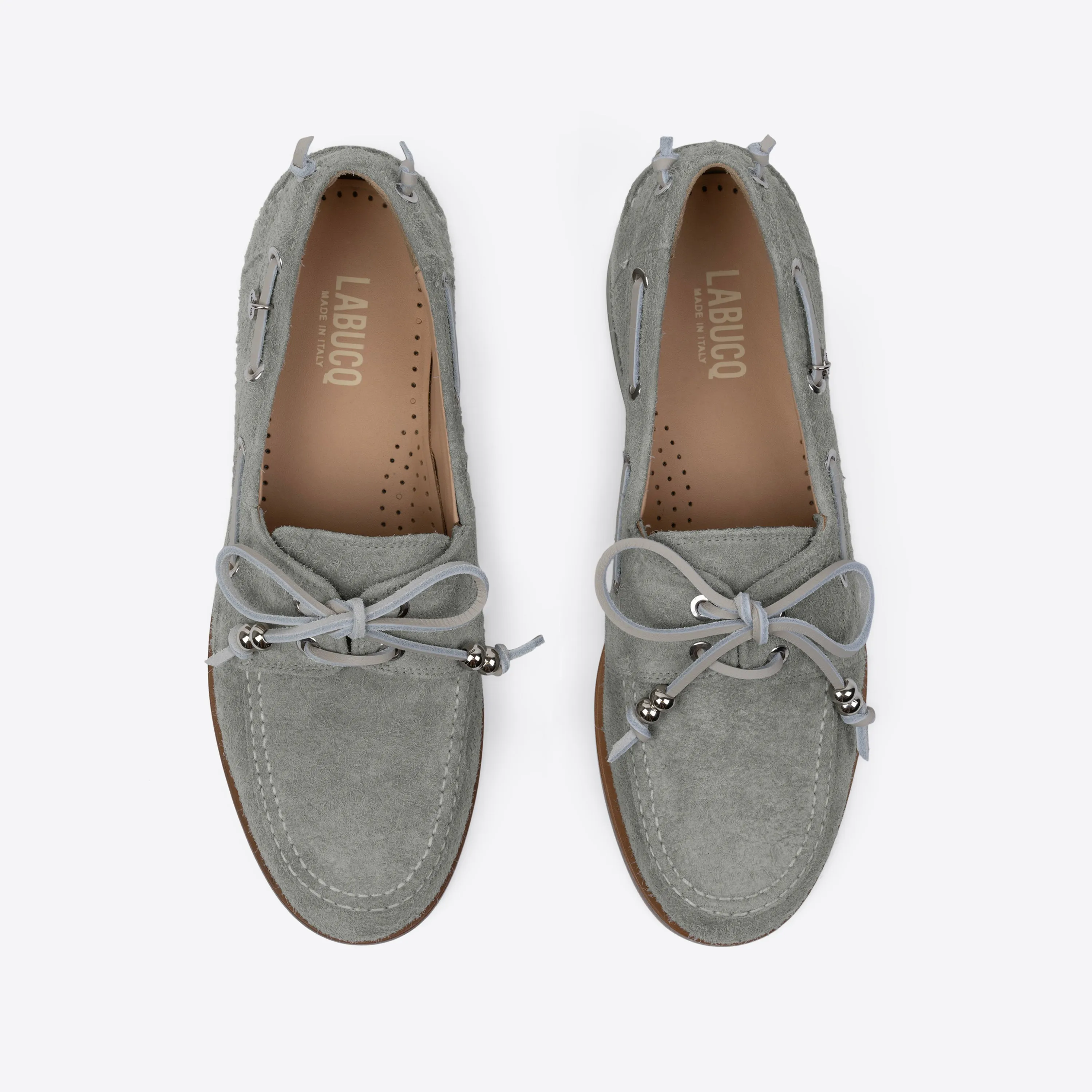 Nelson Boat Shoe Grey Suede