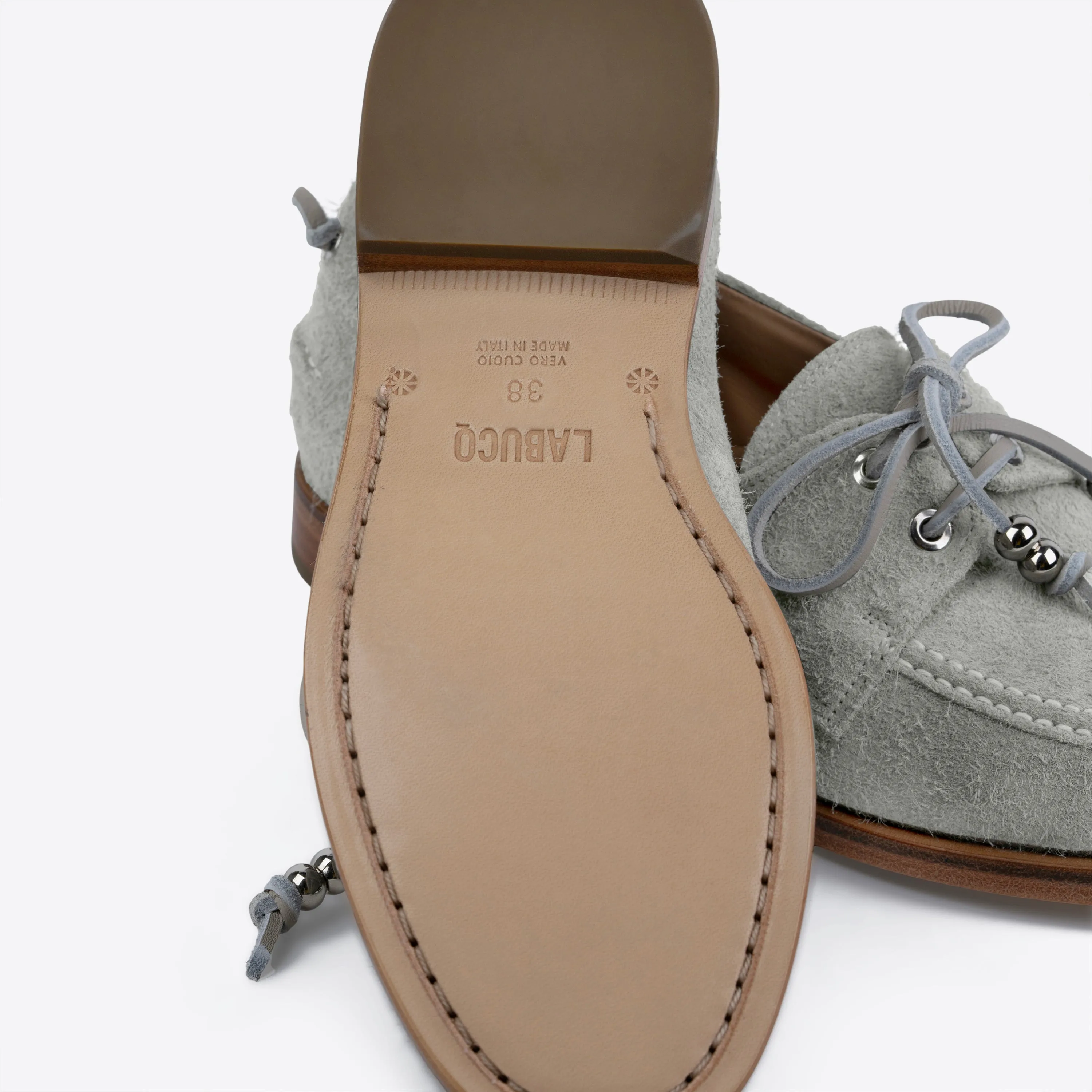 Nelson Boat Shoe Grey Suede