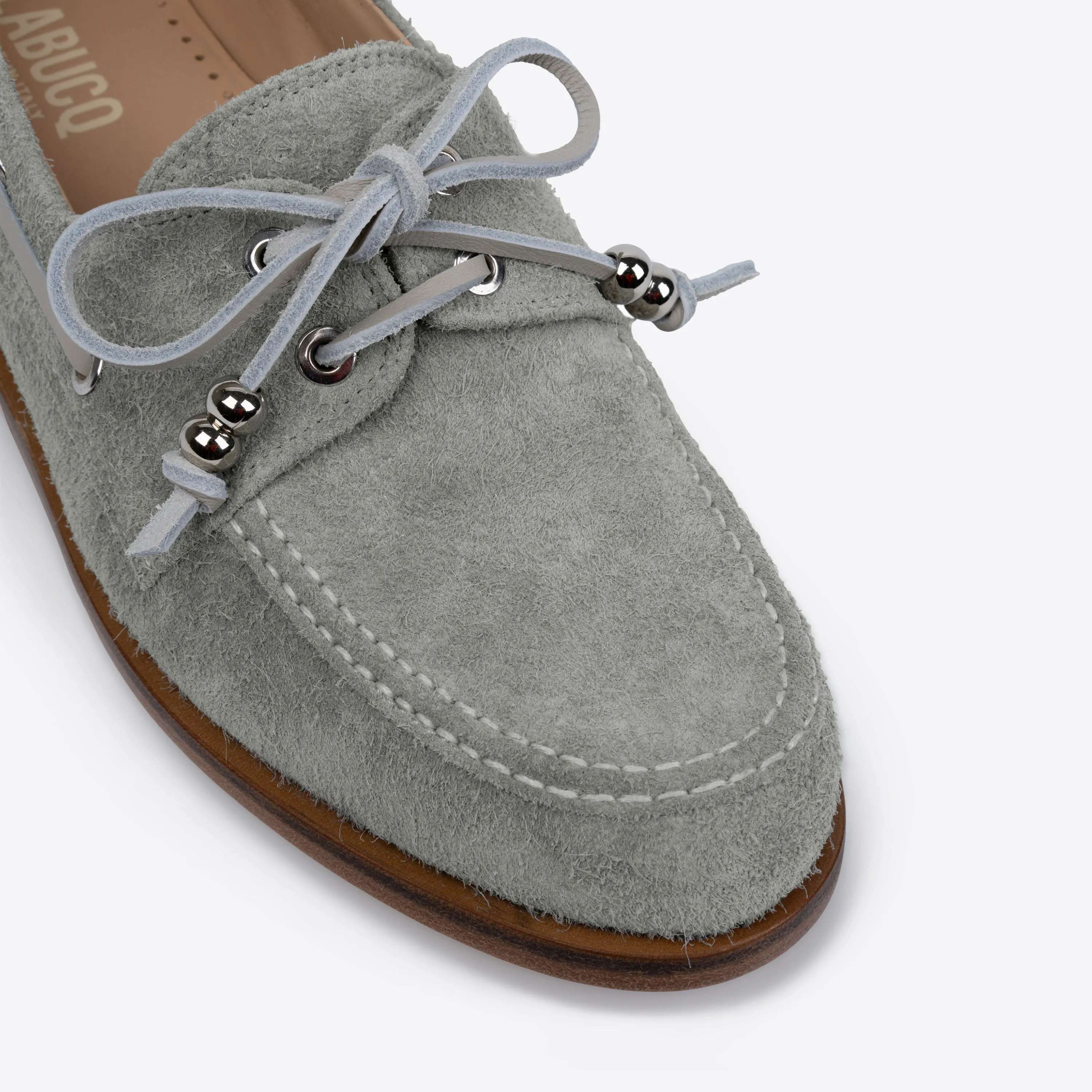 Nelson Boat Shoe Grey Suede