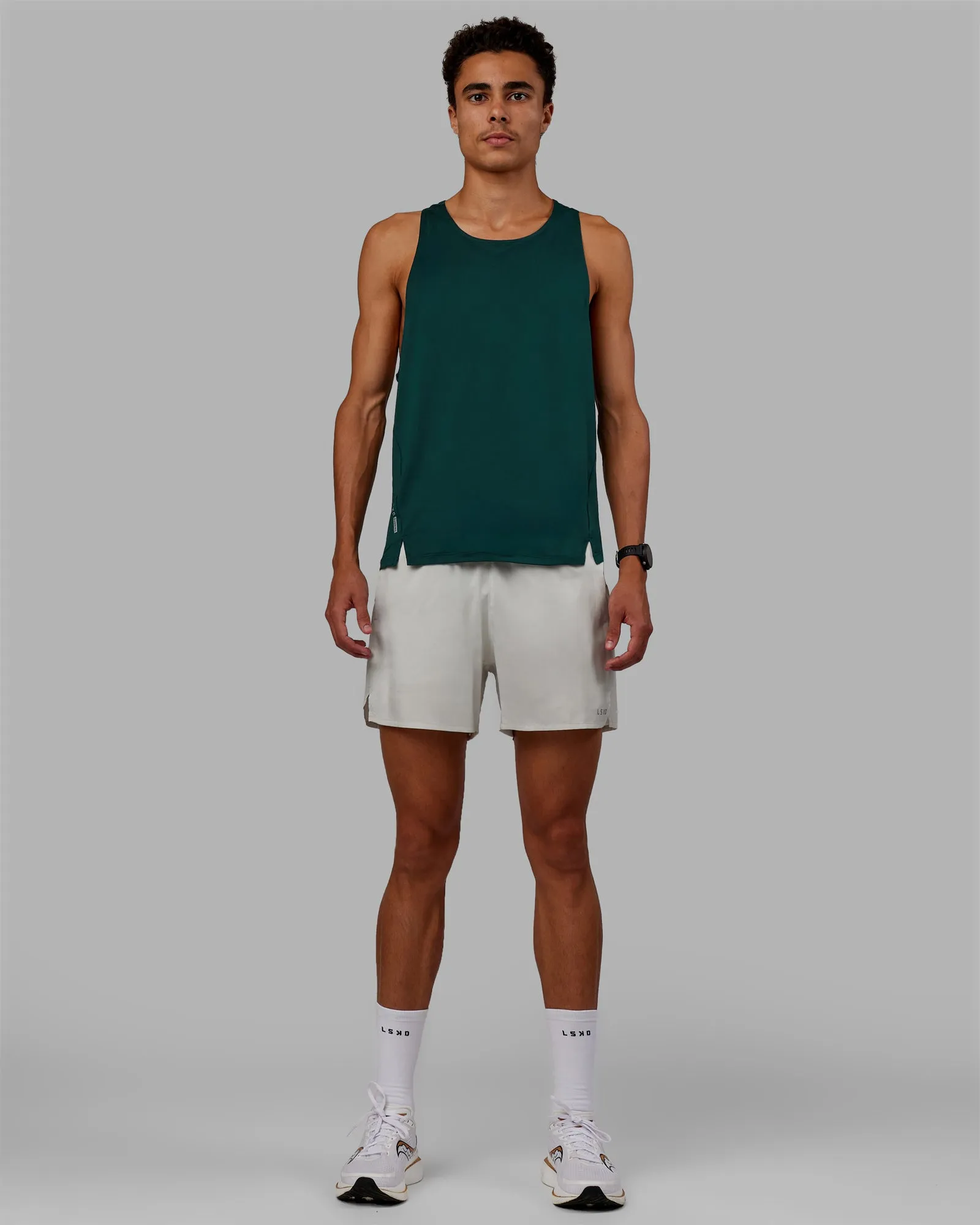 Pace Running Tank - Dark Moss