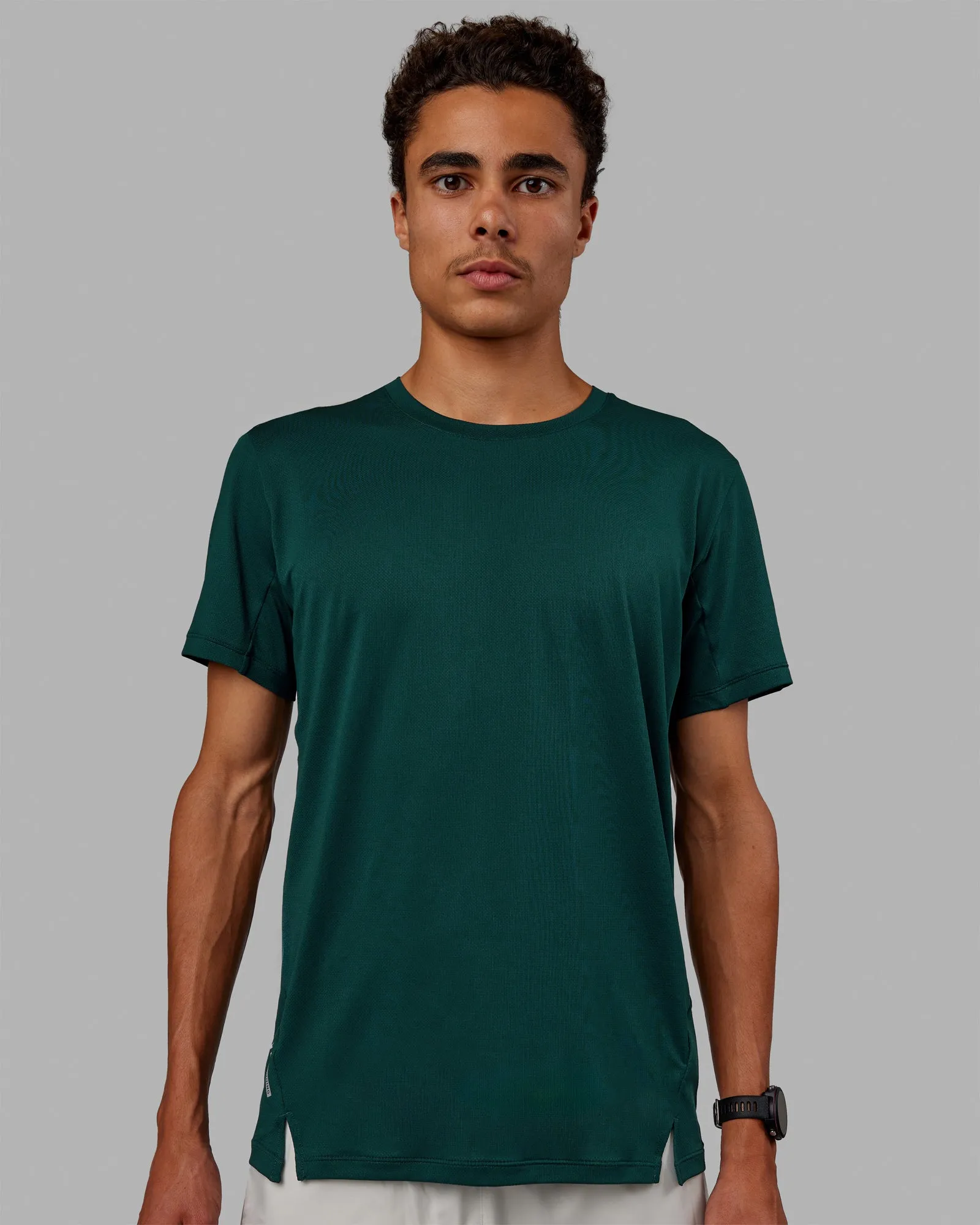 Pace Running Tee - Dark Moss