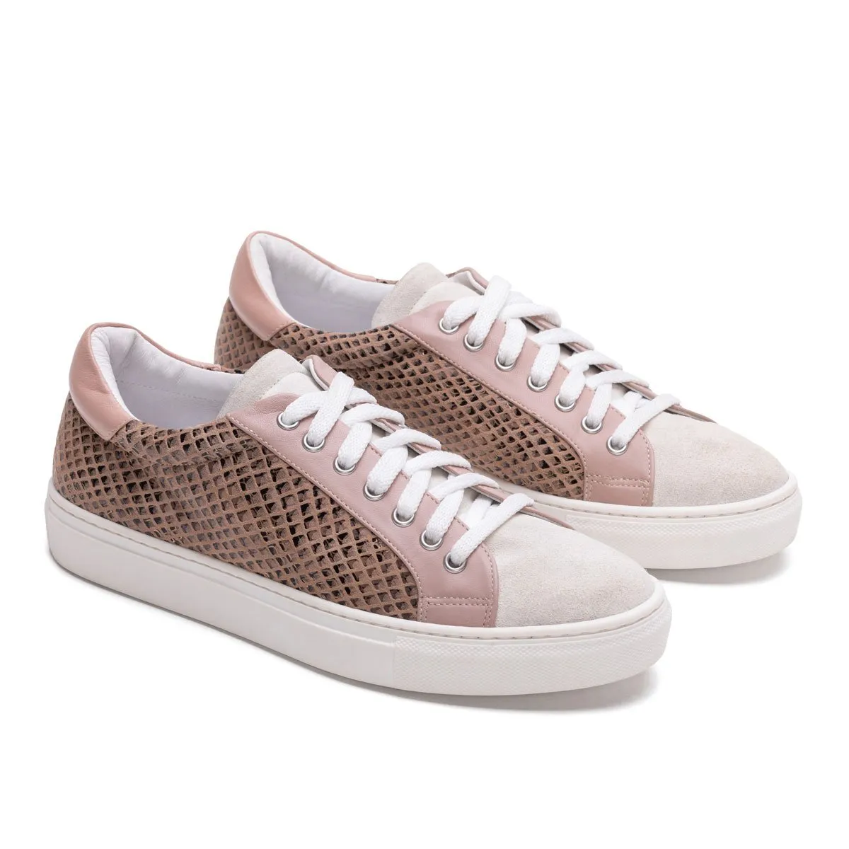 Pienza - Blush Python Sneaker