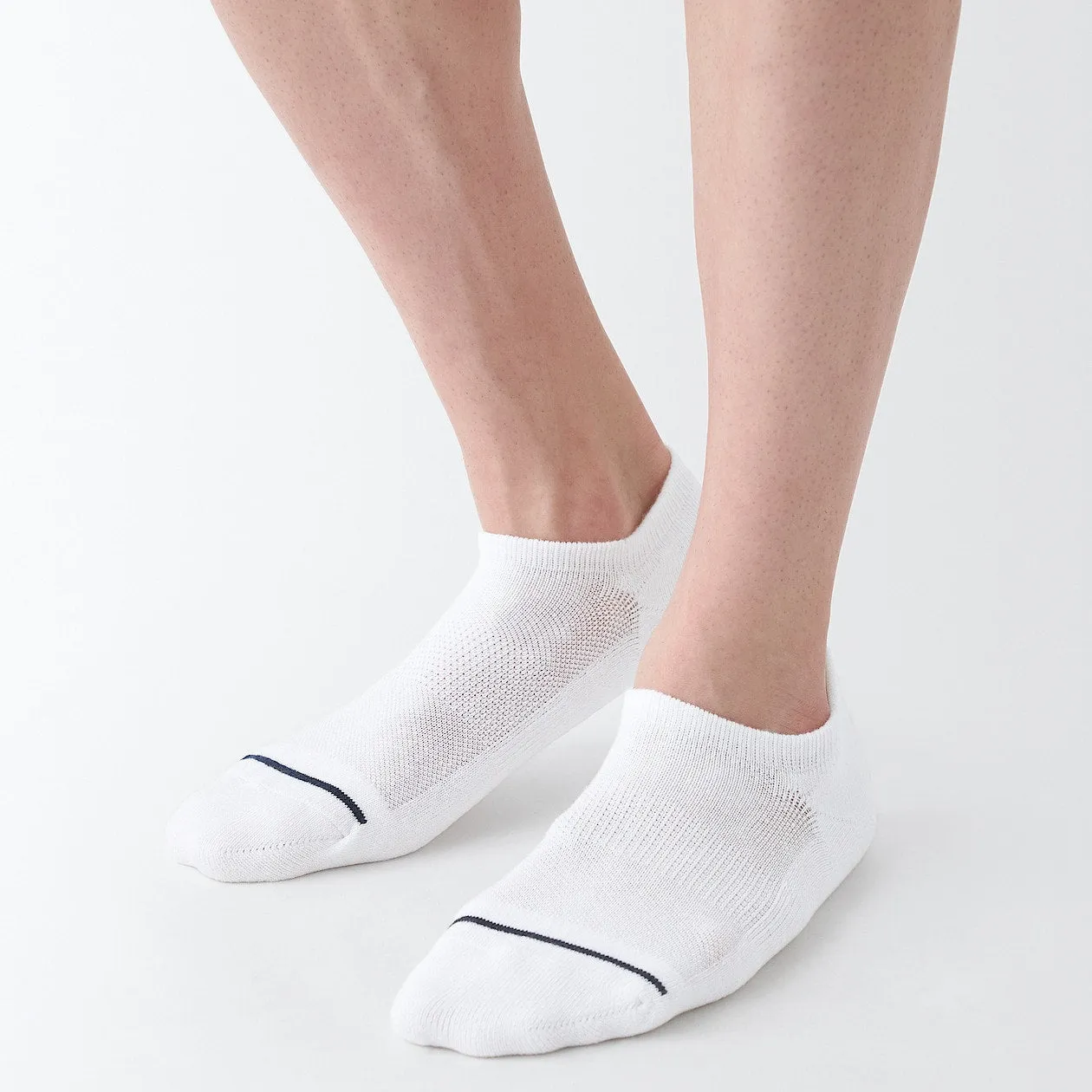 Right Angle Pile Plain Sneaker Socks