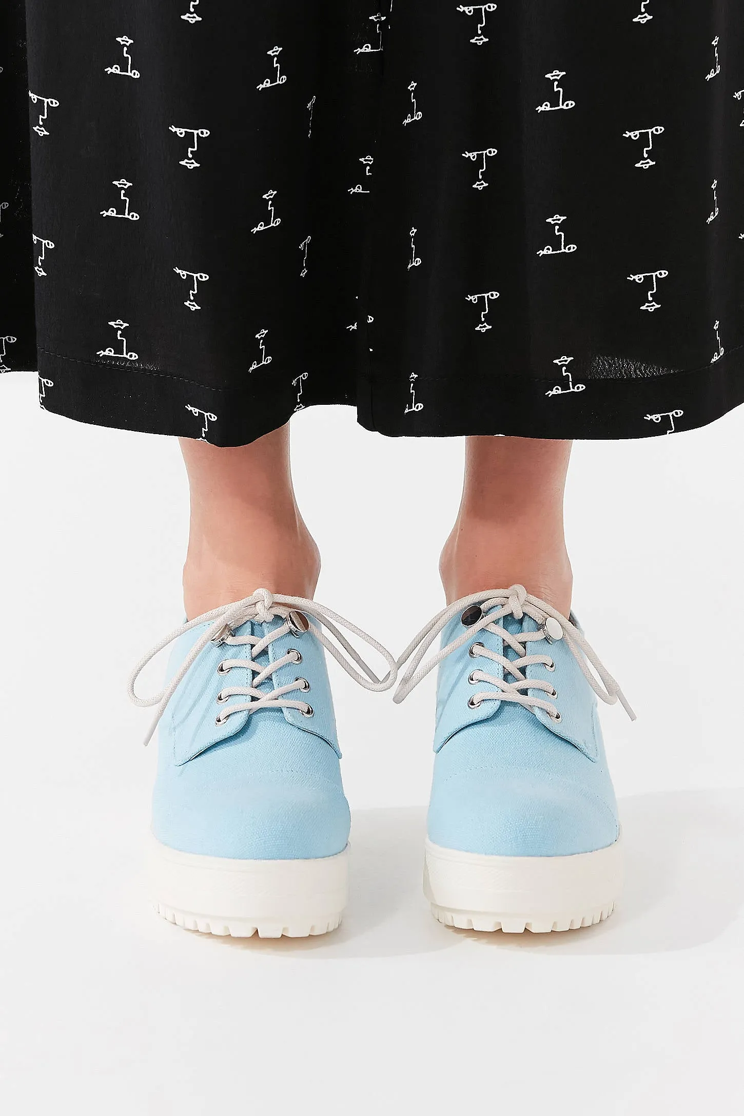 Sadie Denim Bubble Toe Oxford Shoe