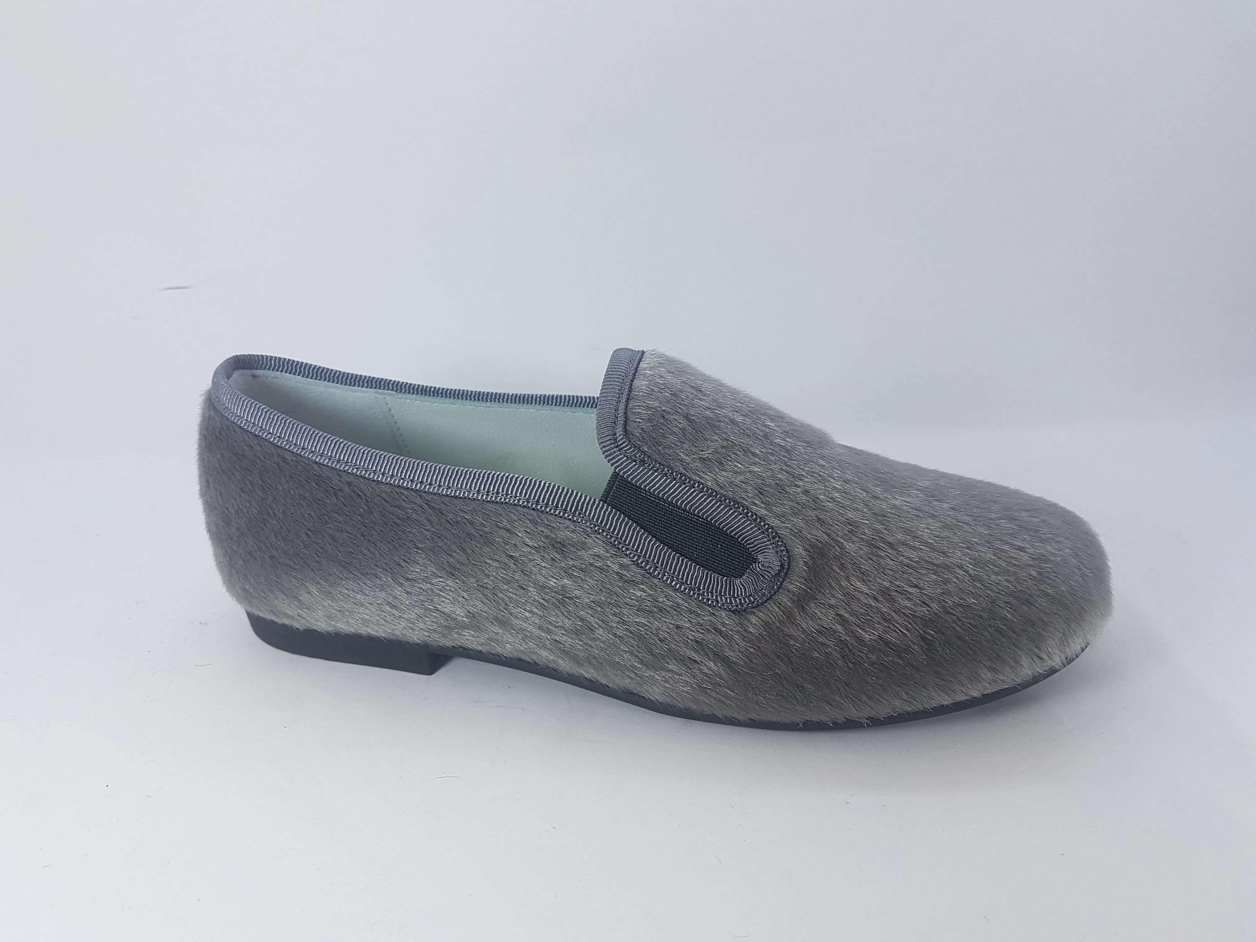 Shawn & Jeffery Grey Pony Smoking Shoe