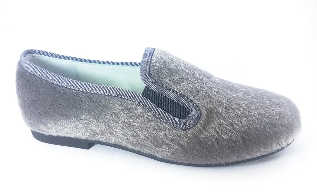 Shawn & Jeffery Grey Pony Smoking Shoe