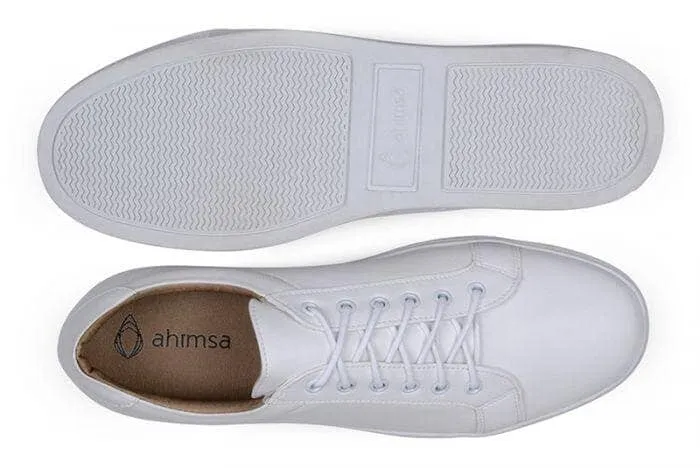 Sneaker 772 wider foot (EEE) by Ahimsa - White