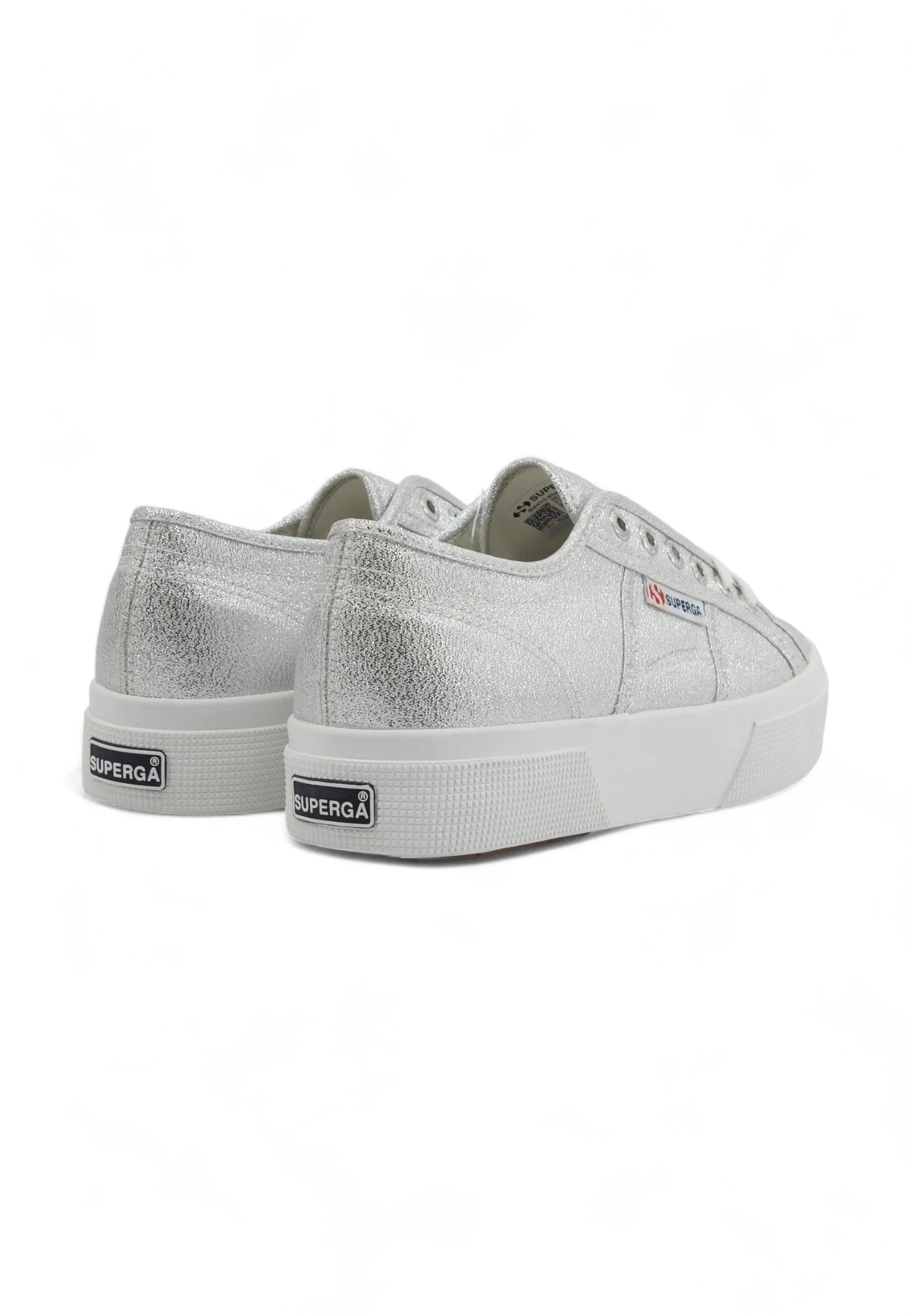 SUPERGA 2740 Platform Sneaker Donna Grey Silver S6128SW