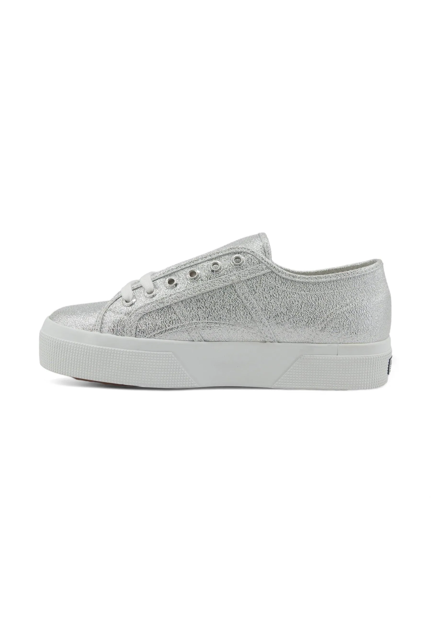 SUPERGA 2740 Platform Sneaker Donna Grey Silver S6128SW