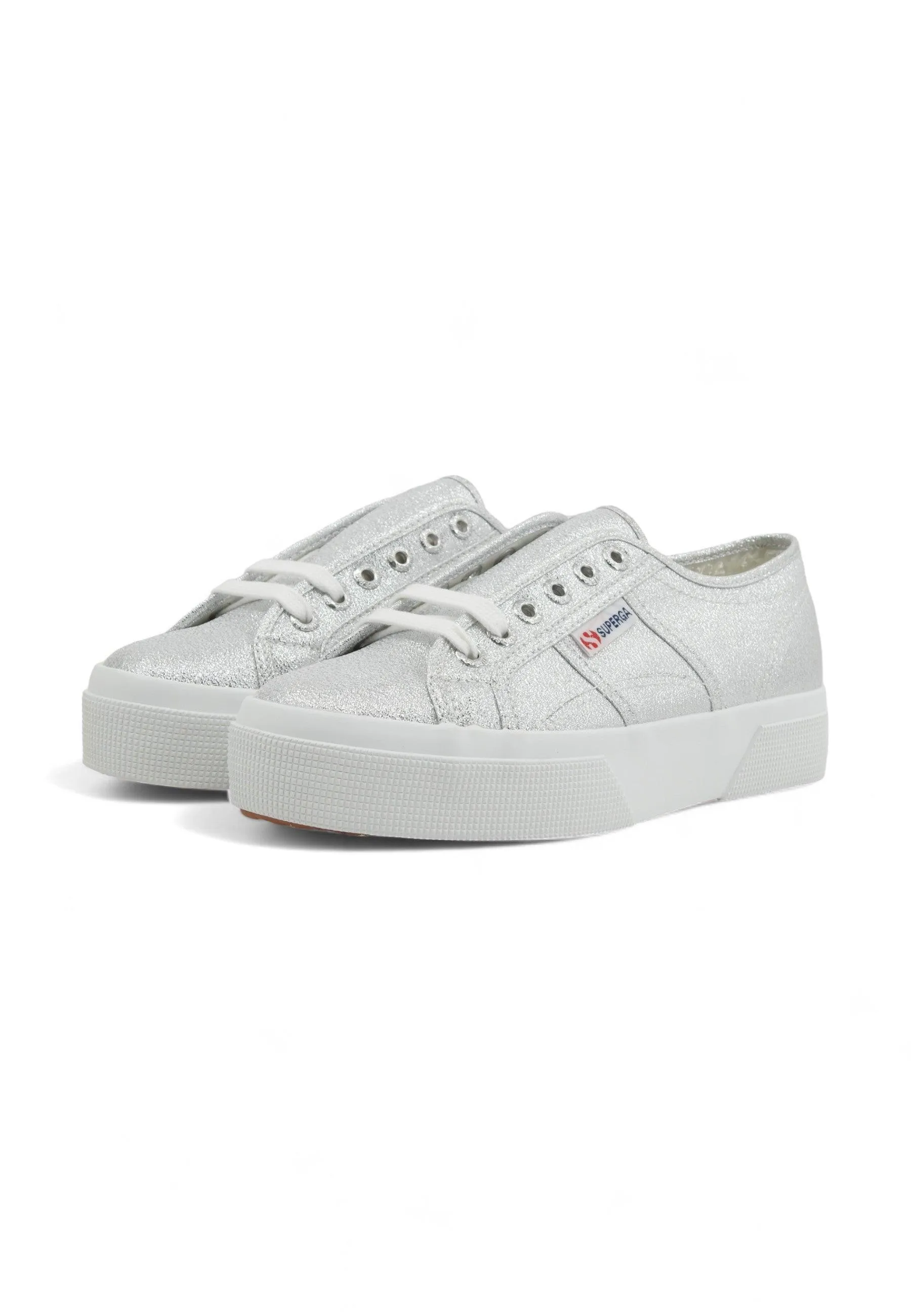 SUPERGA 2740 Platform Sneaker Donna Grey Silver S6128SW