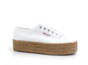 SUPERGA 2790 Rope Wedge Sneaker Platform Corda White S51186W