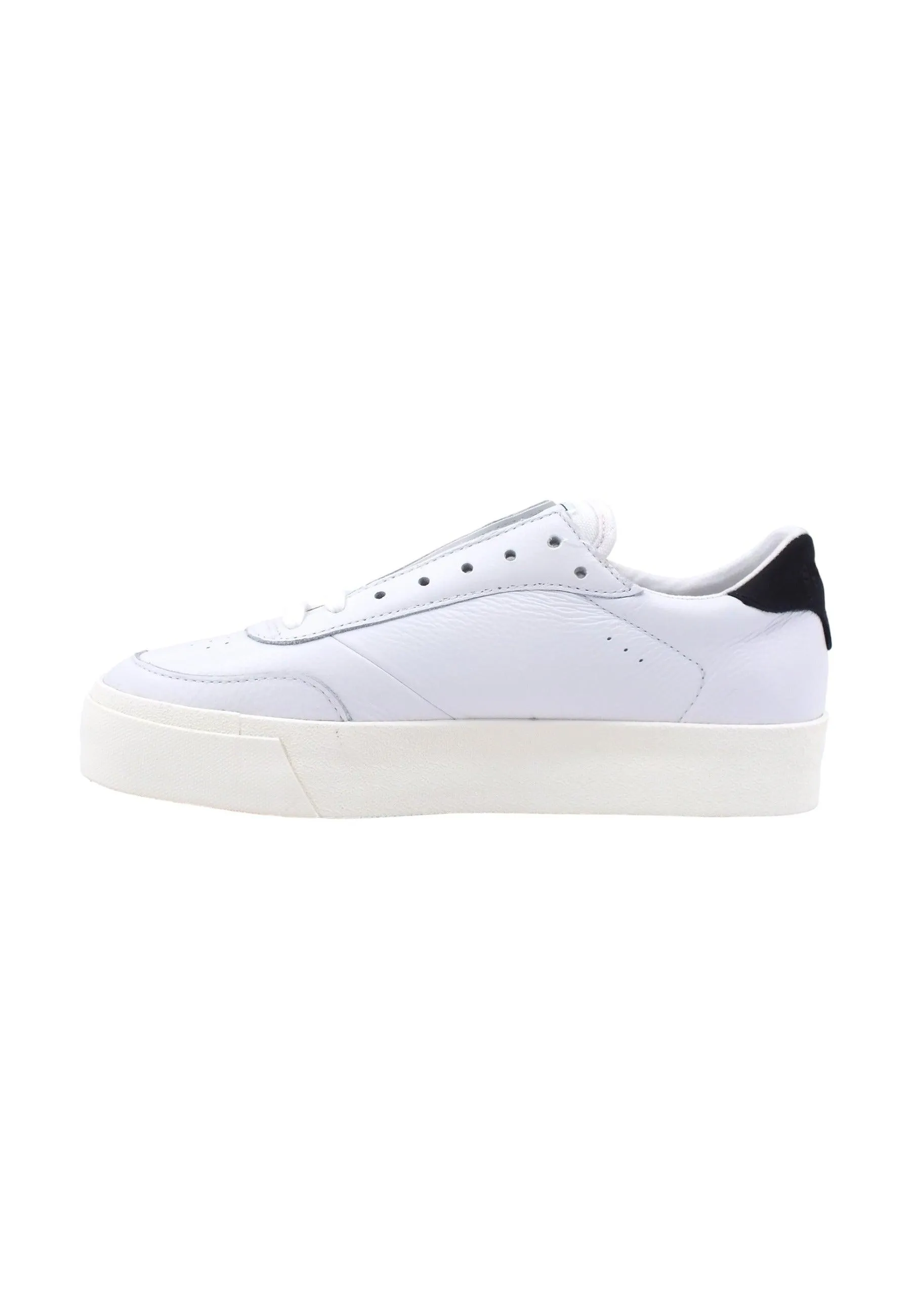 SUPERGA 3854 Court Sneaker Donna White Black S4123TW