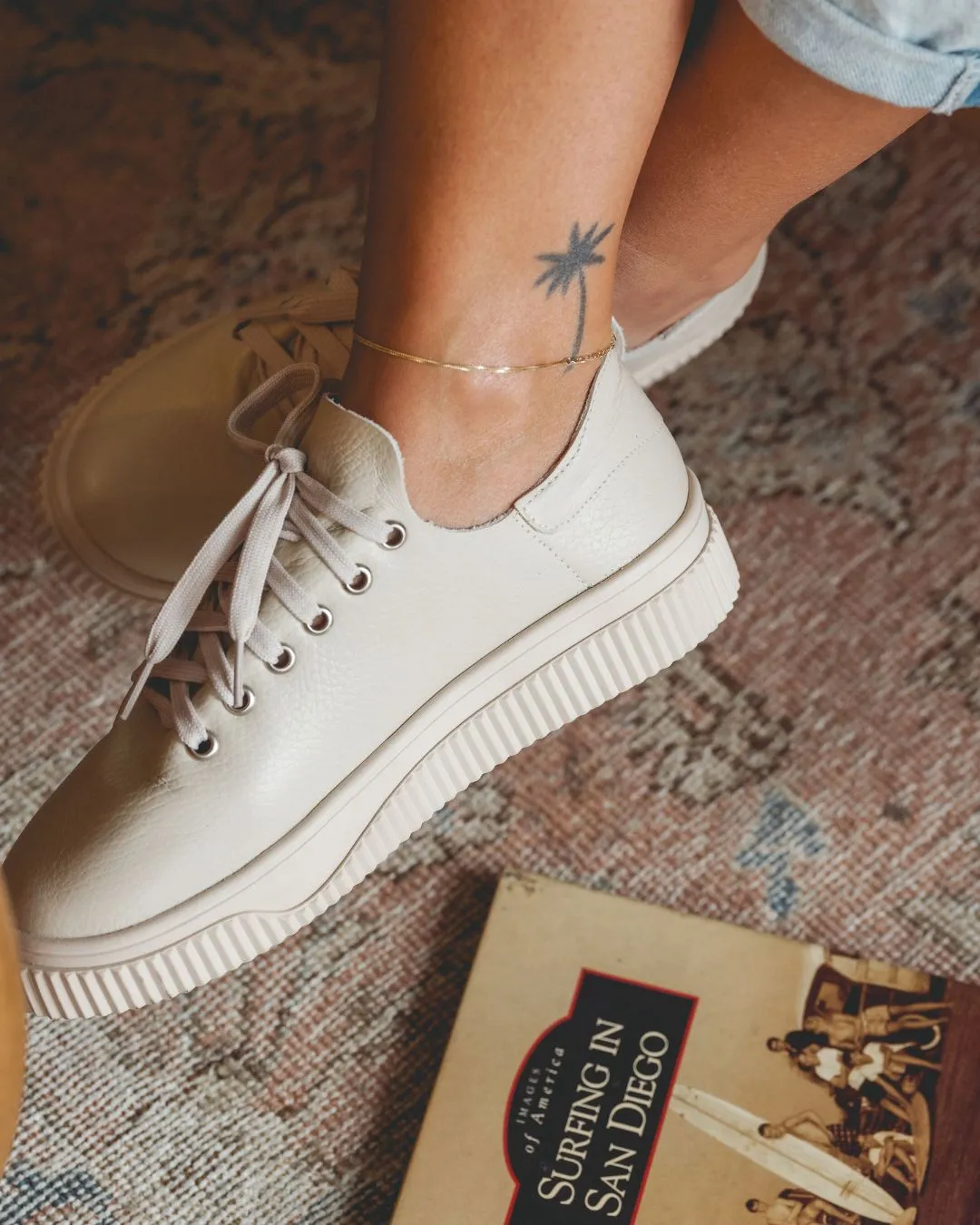 The Nude Leather Sneaker