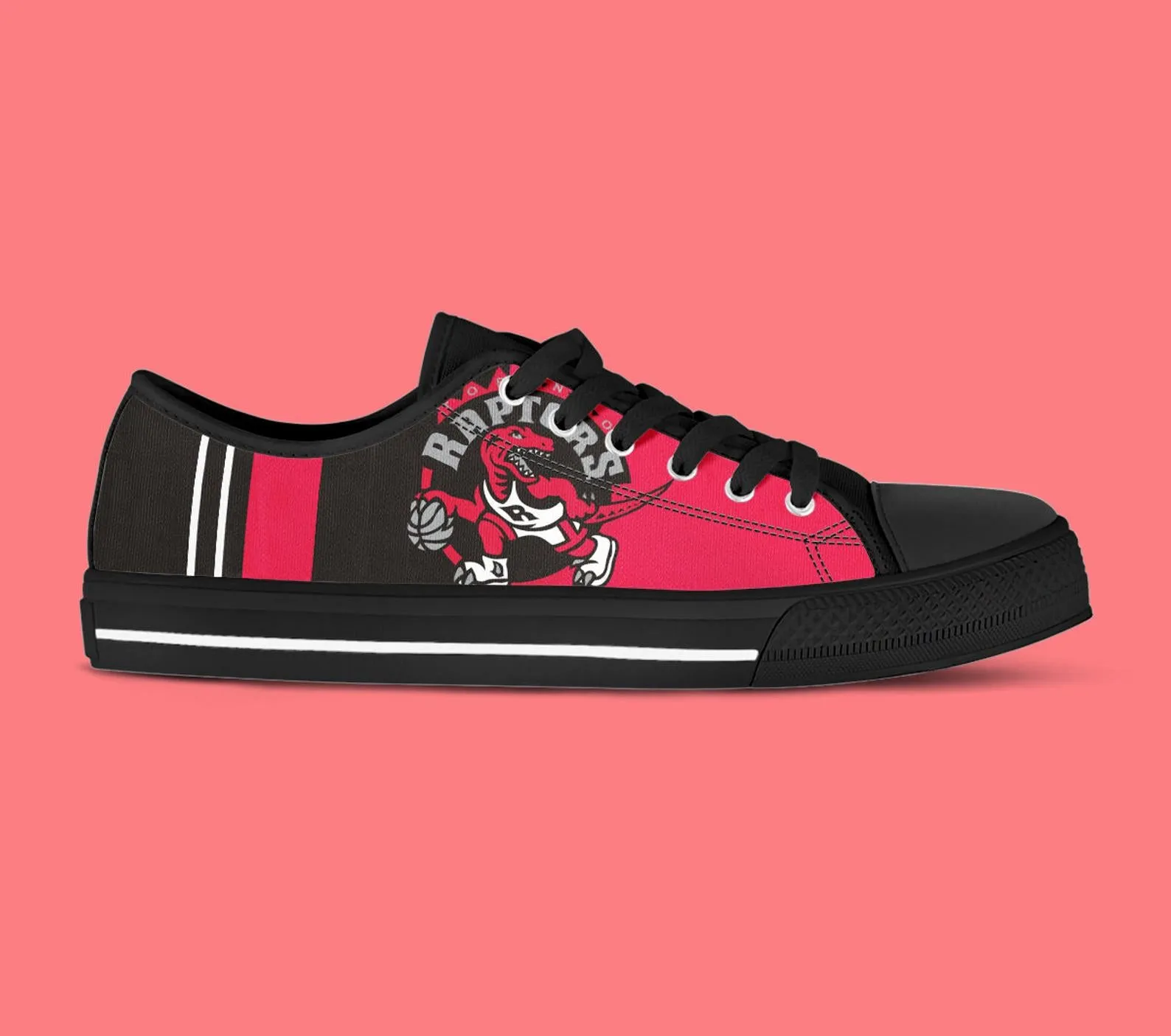 Toronto Raptors Custom Lowtop, Basketball Custom Shoes, Sport Lowtop, Canvas Shoes, Canvas Lowtop, Unisex Shoes, Gift Birthday