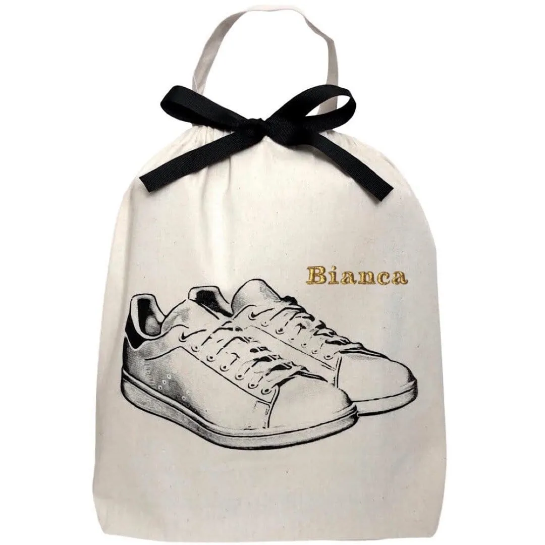 White Sneaker Shoe Bag, Cream