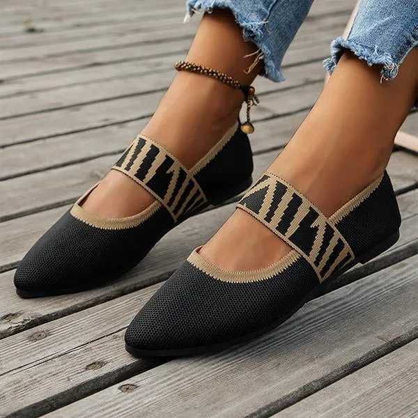 Women's Casual Fashion Fly Knitting Flat Shoes 51964032S